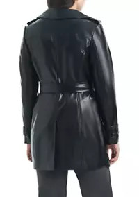 Vince Camuto Women's Vegan Leather Trench | Belk
