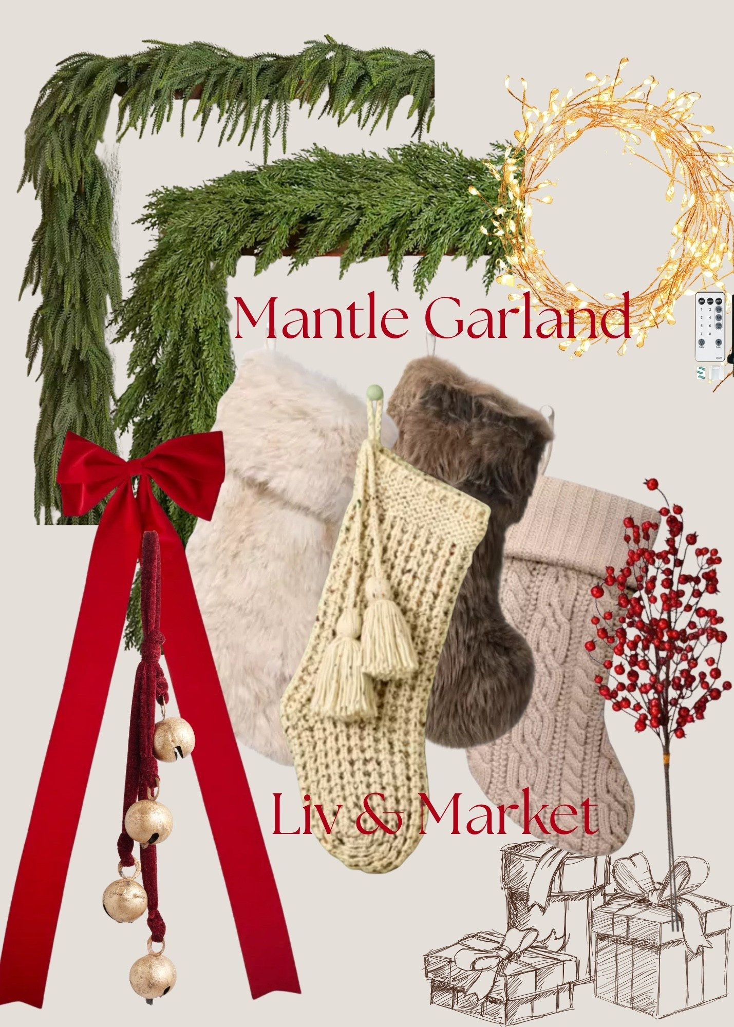 Mantle Garland! I linked what I used plus similar items that are no longer available 

#LTKHome #LTKHoliday #LTKSeasonal