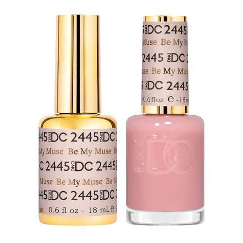 DND DC Gel Polish Set, Sheer Collection, UV/LED Gel Polish and Air Dry Nail Lacquer, Matching Chip-Free Polish Duo, 2445 Be My Muse, 0.5 Fl Oz | Amazon (US)