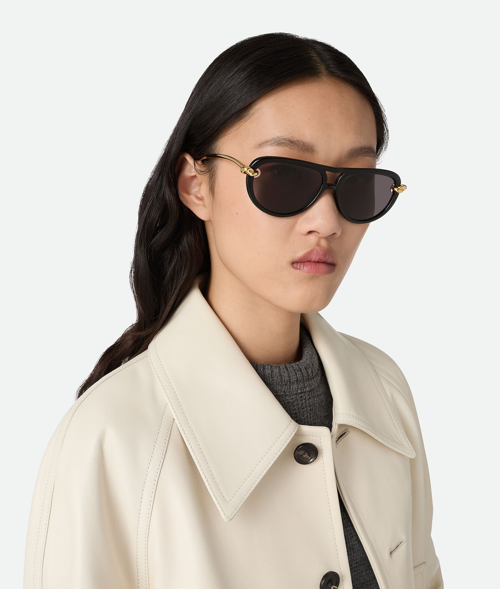 Knot Aviator Sunglasses | Bottega Veneta