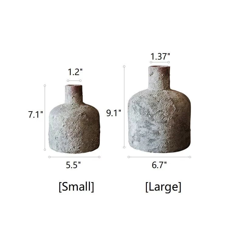Small Opening Stoneware Terracotta Vase | Walmart (US)