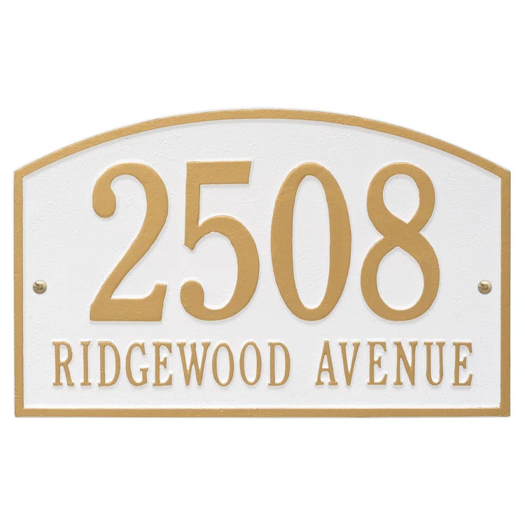 Legacy 2-Line Wall Address Plaque | Wayfair North America