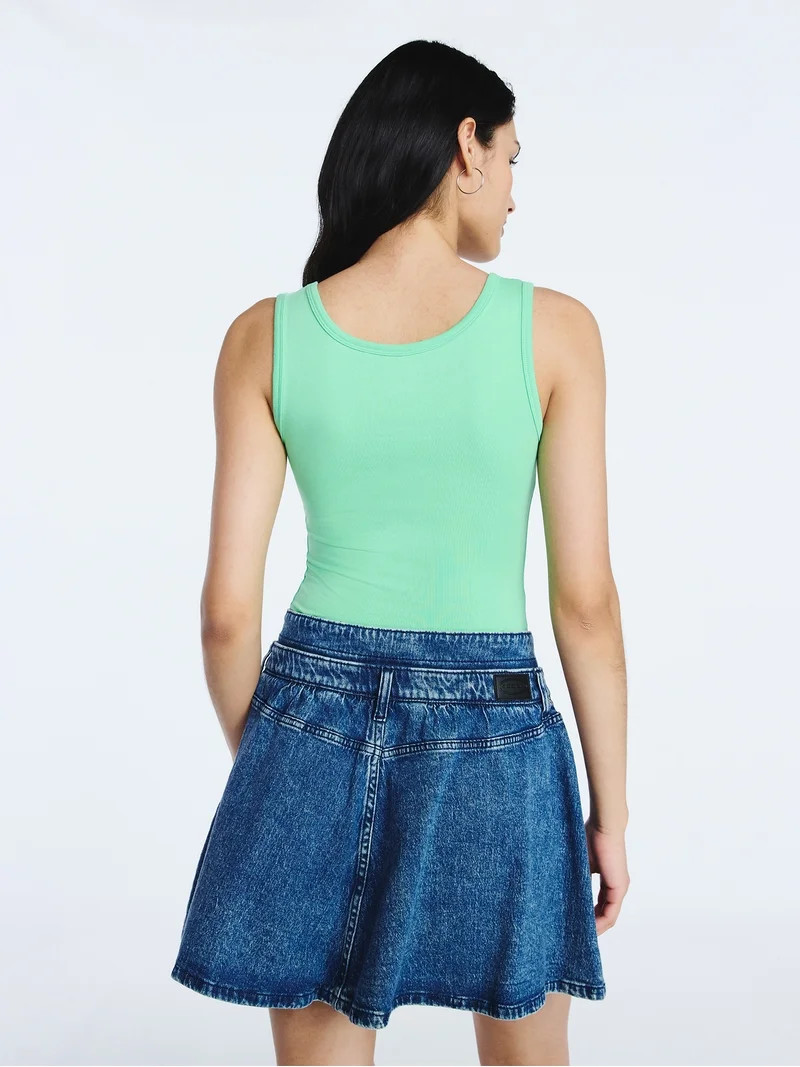Scoop Women\u2019s Square Neck Tank Top, Sizes XS-XXL | Walmart (US)