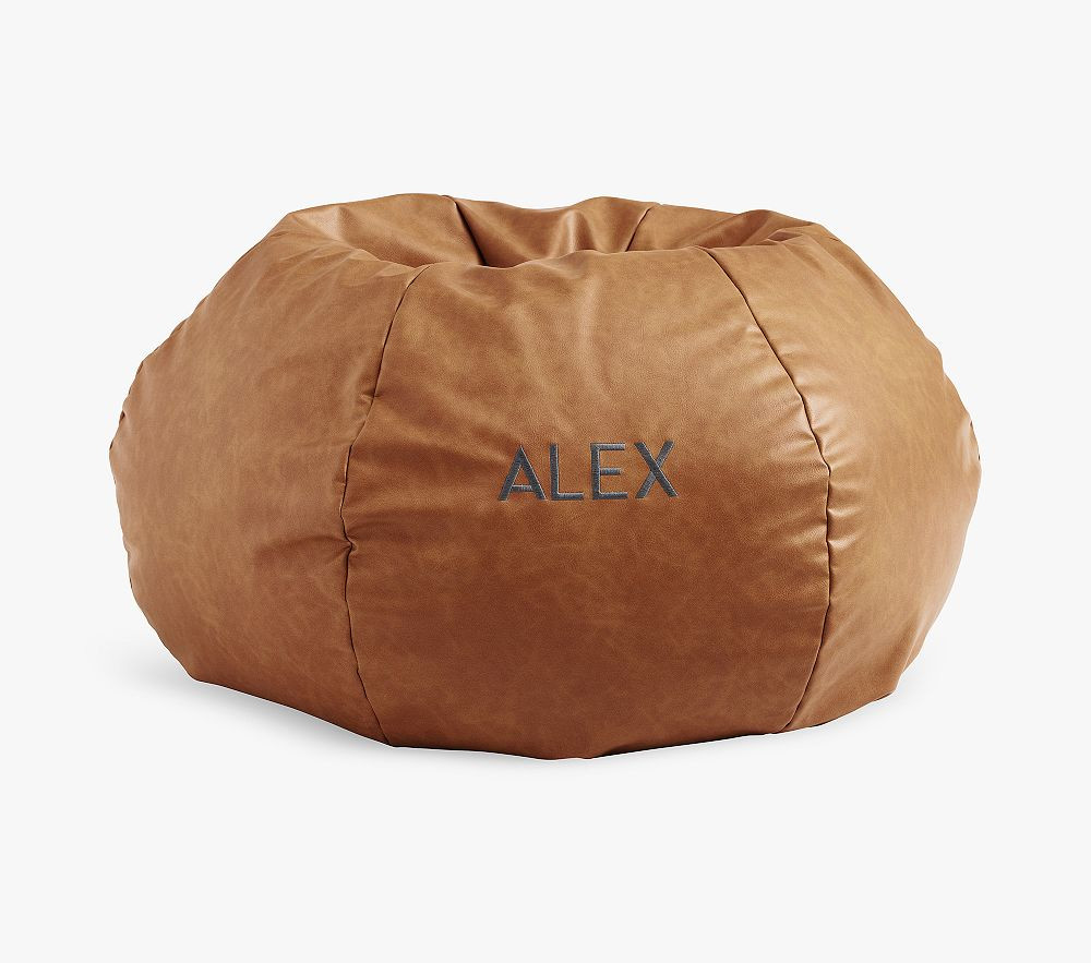 Anywhere Beanbag™, Caramel Leather | Pottery Barn Kids