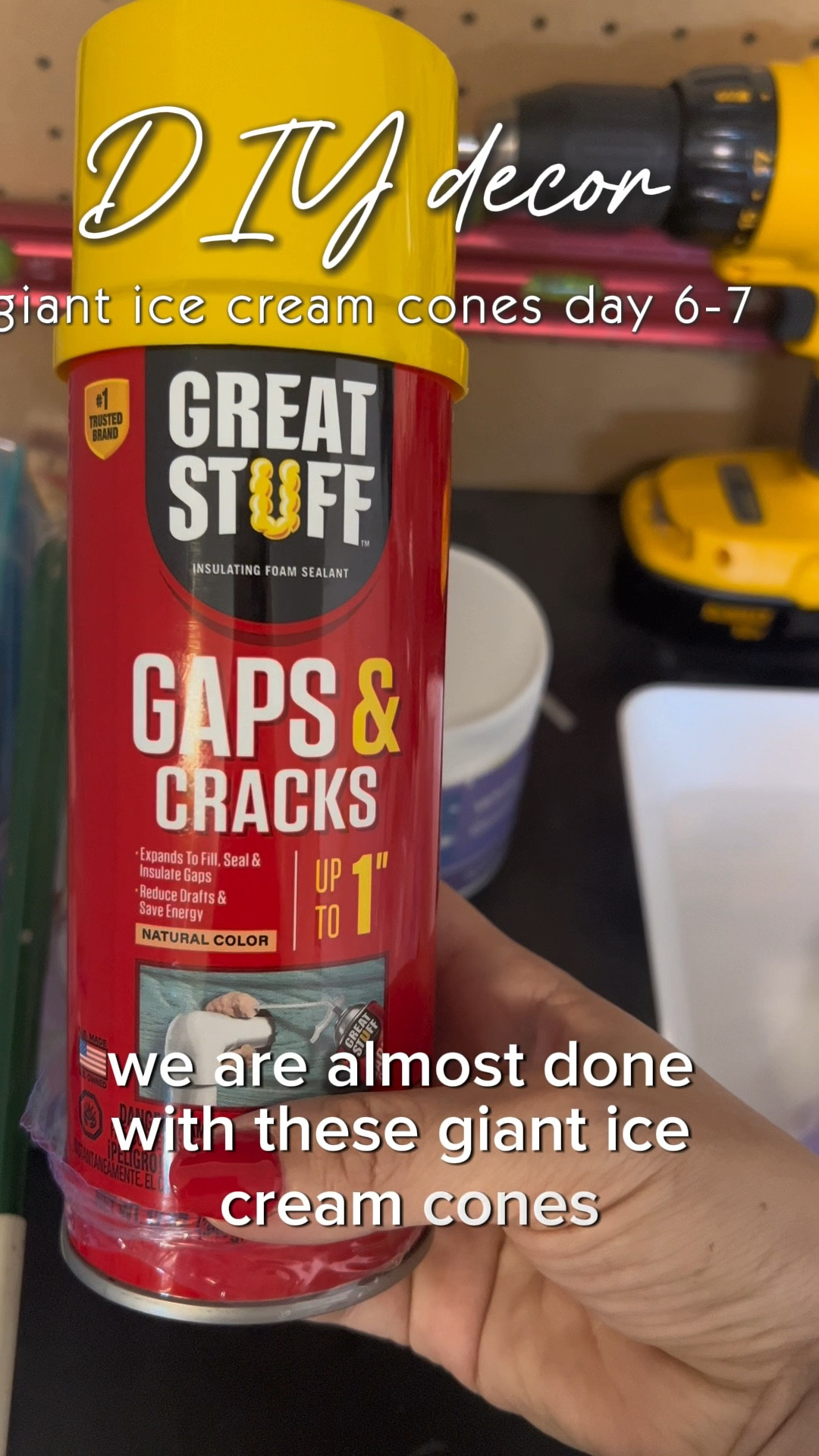 Supply list - 
2 cone shaped tall laundry baskets. I found these at Target for $7 a piece.
2 medium sized exercise balls (21-25 inch fits well in these baskets). These were $5 a piece balls from Five Below. 
Cardboard cut into strips (I disassembled a medium sized Amazon box and used almost the entire box) I cut along the seams and used the flaps for the rims. 
Hot glue sticks and glue gun
A box cutter or exacto knife
Painters tape
Scissors
Brown butcher block paper 
Elmer’s glue (I bought a large size jug) and am using a 2 parts glue to one part water ratio to create a paste.
Medium and large paint brushes (found for
$2 at 5 below) 
Acrylic paint for both the cone and whatever colors you choose for the icecream (found a full paint set at 5 Below) 
Gaps and Cracks foam spray (bought two cans for around $6 a piece) you can purchase at Lowe’s, Home Depot, or home improvement store.
2 small plastic red balls for a cherry on top of the cone (I’m stealing two from Isaac’s ball pit!) 
A container of Crayola quick dry clay for the sprinkles (found at 5 Below for $5, but Target also carries it).

I use a 2 to 1 Elmer’s glue to water ratio and cut out brown butcher block paper (or craft paper) to  paper-mache the paper onto both the laundry basket, cardboard, and exercise ball. I used a medium sized paint brush. 

#LTKFindsUnder100 #LTKParties #LTKKids