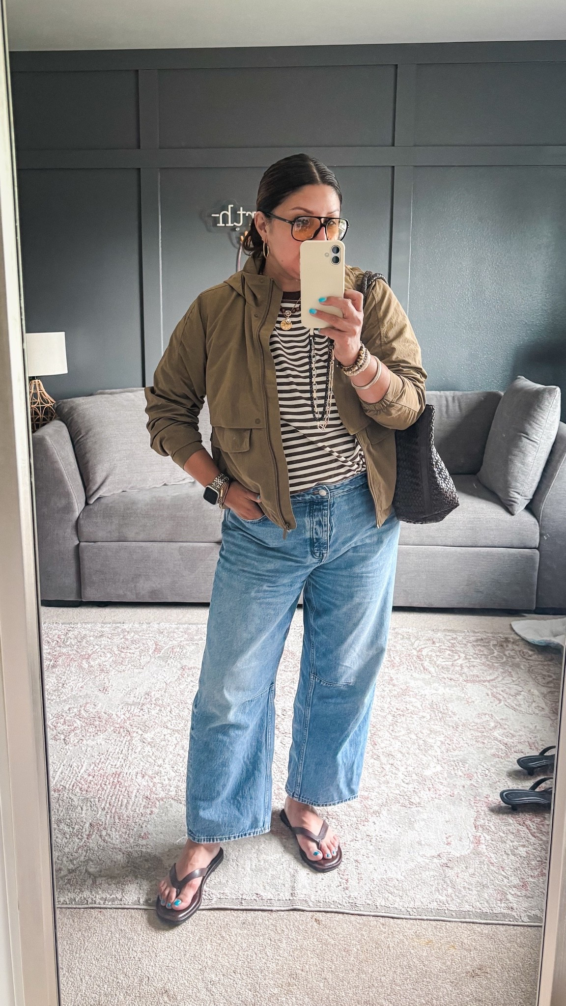 Lululemon jacket - 12
Amazon top - XL
Madewell barrel jeans - 32
Madewell tote 
Target sandals 

@Madewell @Noonday Collection @lululemon

#LTKOver40 #LTKMidsize #LTKSaleAlert