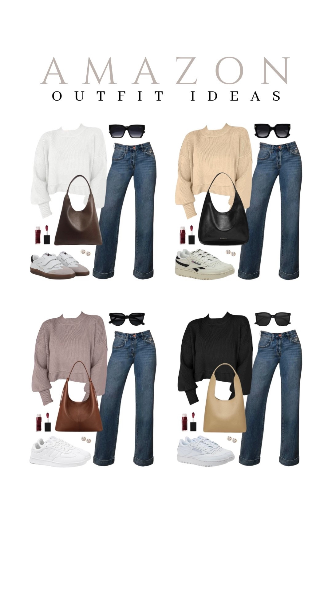 I’m loving this oversized sweater with wide leg jeans. The lip oil makes the look feel complete.
cropped. oversized sweater, hobo tote bags, wide leg baggy jeans, casual look, airport outfit, vacation style, winter outfit, makeup must have, beauty favorite, winter outfit, functional bag, amazon fashion, affordable style, winter look

#LTKBeauty #LTKSeasonal #LTKU