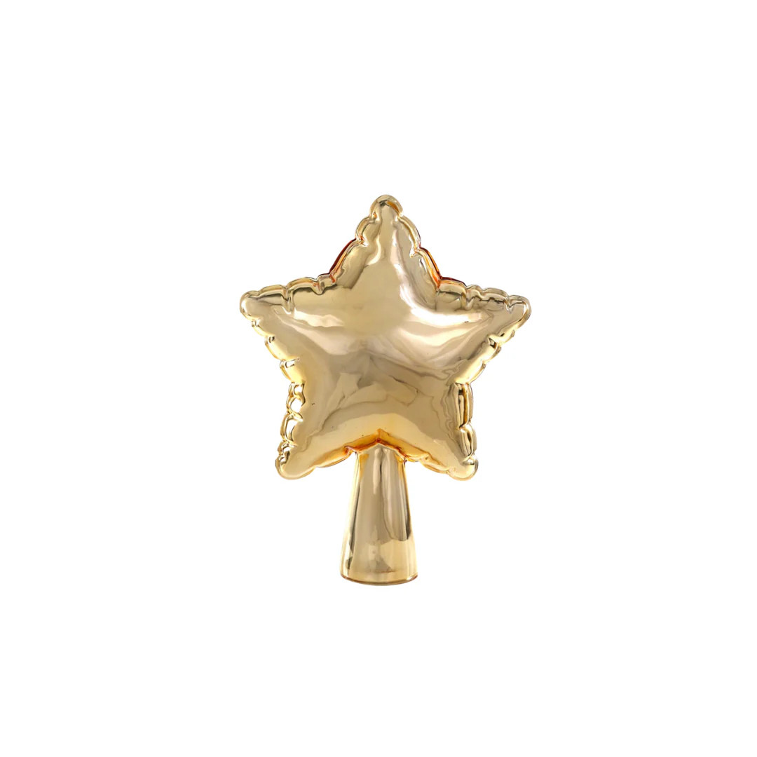 Gold Balloon Star Tree Topper | Pink Antlers
