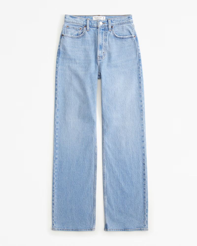 Curve Love High Rise 90s Relaxed Jean | Abercrombie & Fitch (US)