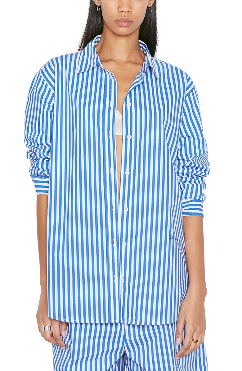 FRAME The Oversize Organic Cotton Button-Up Shirt | Nordstrom | Nordstrom