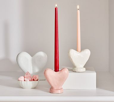 Heart Shaped Candle Holder | Pottery Barn (US)
