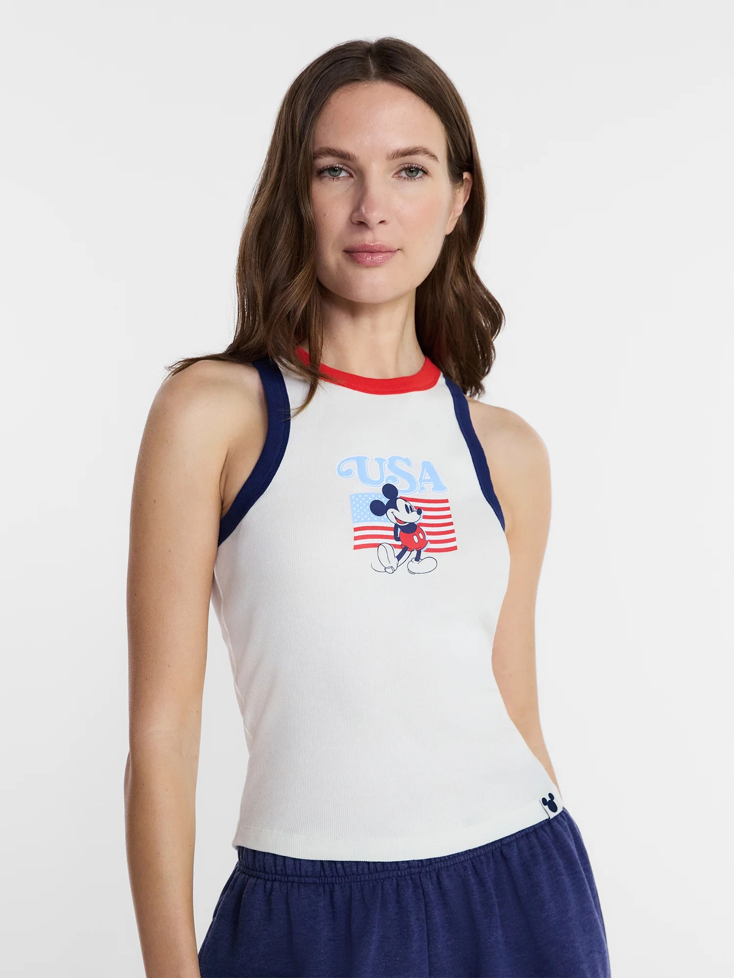 Disney Women's Mickey Americana USA Flag Graphic Tank Top, Sizes XXS-XXL | Walmart (US)