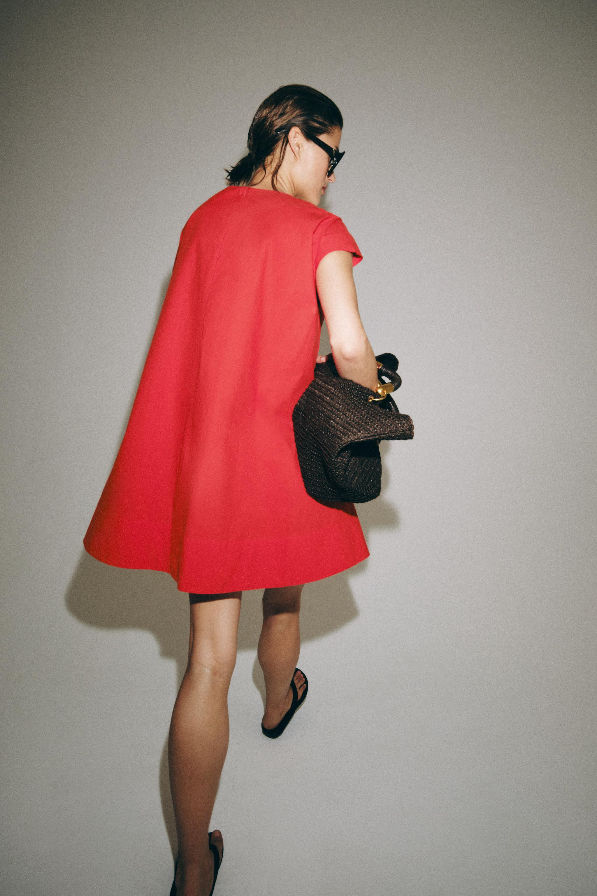 ZW COLLECTION POPLIN MINI DRESS | Zara US