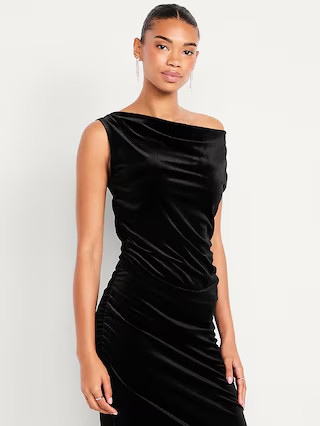 Velvet Ruched Top | Old Navy (US)
