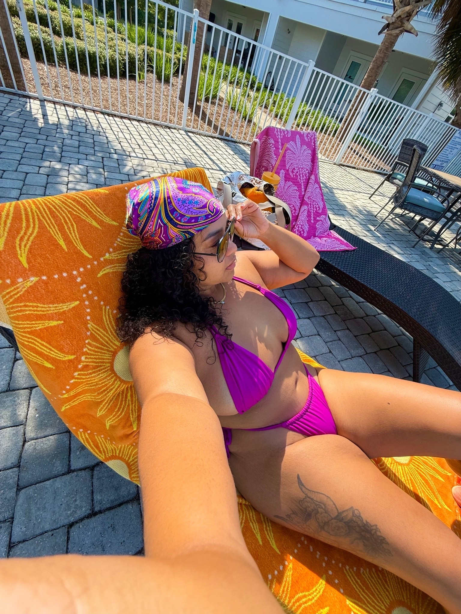 Obsessed with this magenta swimsuit! Cute poolside look ✨ wearing xl top and large bottoms.

#LTKdayinmylife #LTKSwim #LTKMidsize
