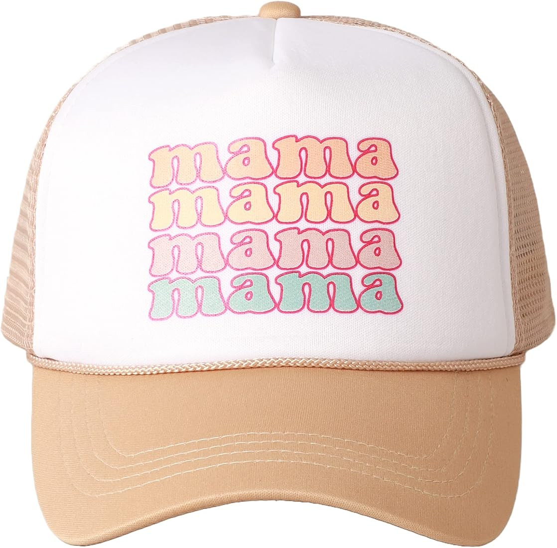 MIRMARU Retro Foam Mesh Trucker hat Trendy Design Summer Baseball Cap for Womens | Amazon (US)