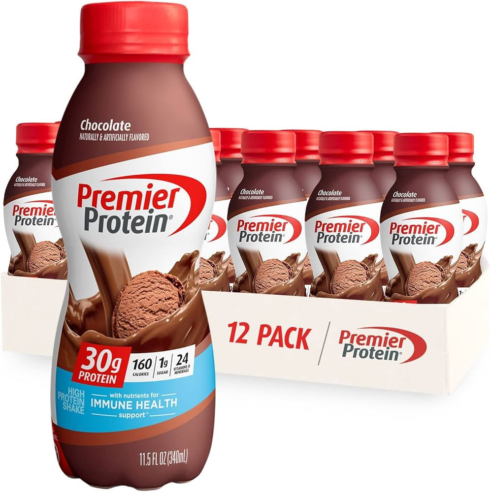 Premier Protein Shake, Chocolate, 30g Protein 1g Sugar 24 Vitamins Minerals Nutrients to Support ... | Amazon (US)