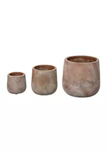 Weathered Terracotta Planters | Belk