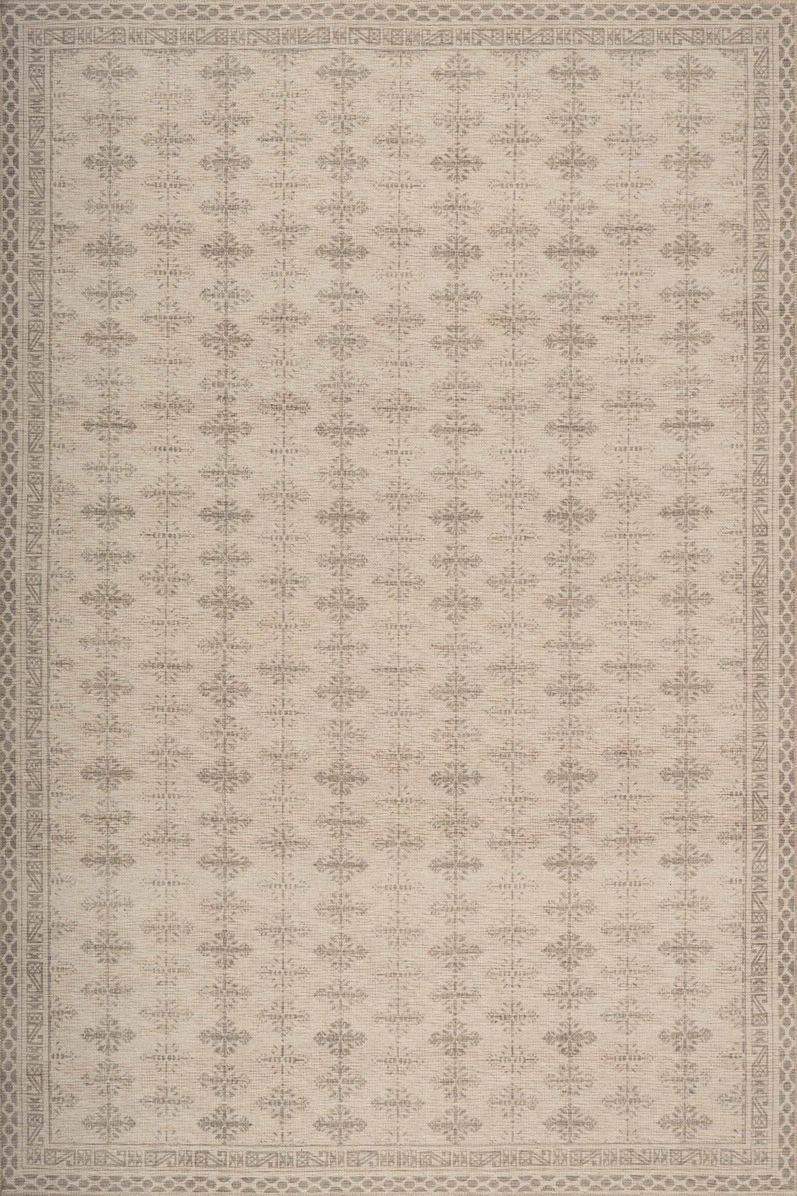 Color: IvoryZayna Traditional Bordered Washable Rug | Ivory Ivory swatchShape: RectangleRectangle... | Rugs USA