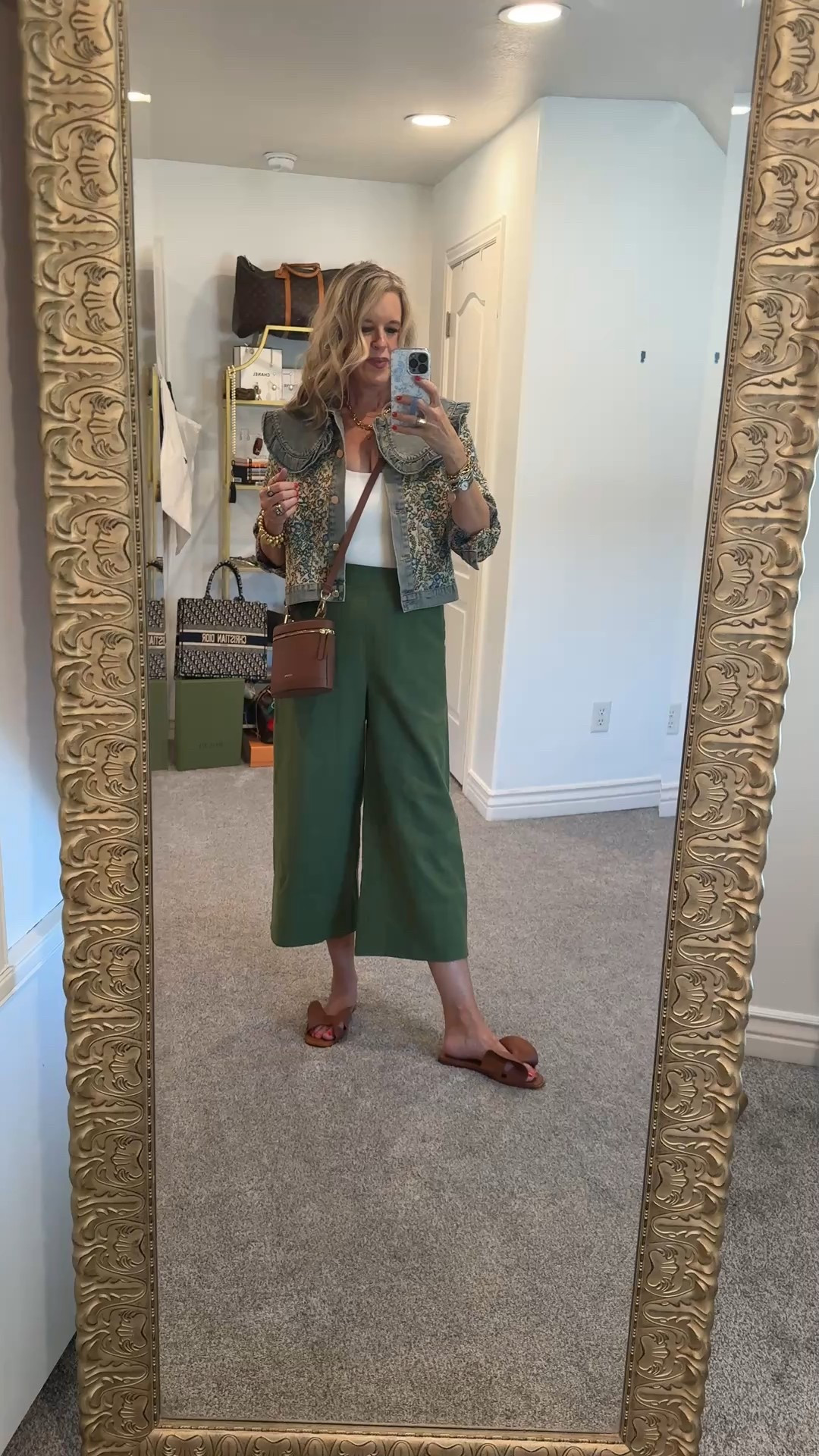 Affordable Outfit inspo

We all love a Good Amazon find✔️

Boy, do I have a good one!
How cute is this Tapestry & denim jacket with ruffled Peter Pan collar?
Under $45 and fits tts/ comes in several colors 

Linen pants (perfect for summer to Fall transition) & green makes a great fall color too! 
Gibsonlook, fits tts and save 10% with code DARCY10 

Cute WENDY shoes by CECELIA New York … HEY, I have a whole Peter pans & Wendy thing going on😆😉
A great cognac brown color , which also works beautifully for fall transition. 

Let’s tie in the cognac brown shoes with a darling and chic Paris64 cognac real leather bag that can be worn cross body or use as a handle bag.  

Gold beaded bracelets Lisi Lurch 

#LTKWorkwear #LTKFindsUnder50 #LTKStyleTip