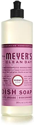 Mrs. Meyer's Liquid Dish Soap, Biodegradable Formula, Peony, 16 fl. oz | Amazon (US)