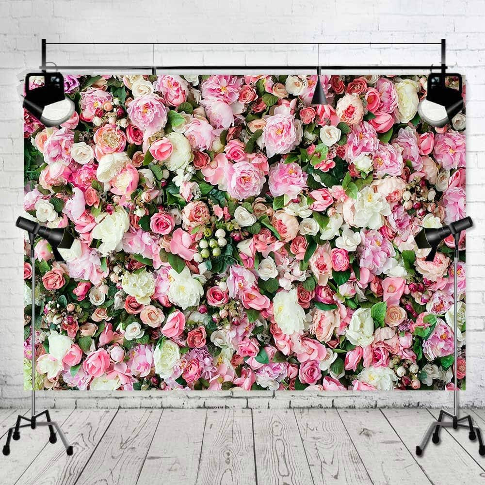Art Studio 3D Flower Photo Background Pink Rose Photography Backdrop for Pictures Newborn Bridal ... | Amazon (US)