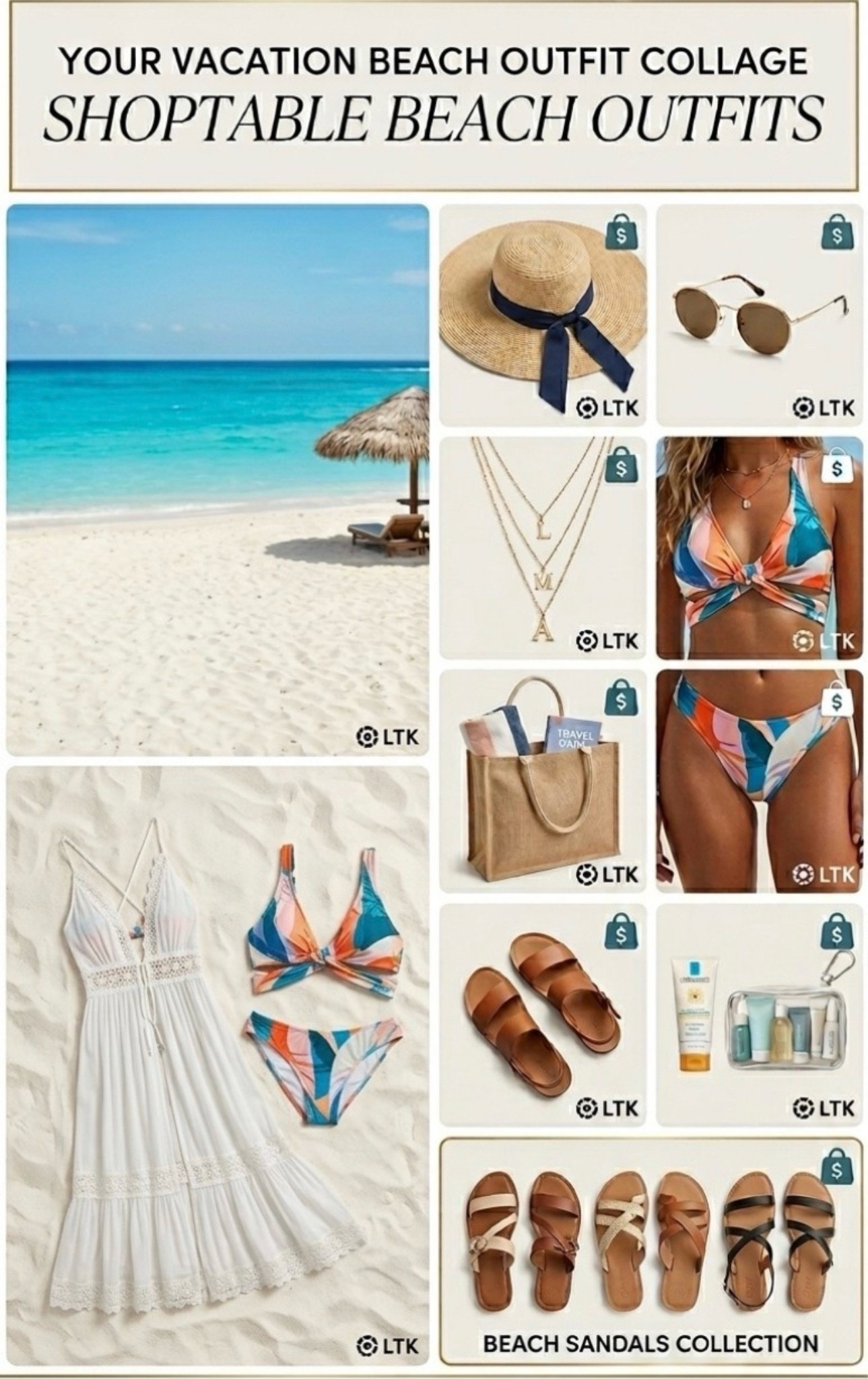 The Ultimate Beach Trip Prep: Memorial Day Ready! 🌴☀️
Ready to elevate your beach style this long weekend? Forget the packing panic! I’ve curated the complete, foolproof beach capsule collection that will have you looking effortlessly chic from sand to sunset.
This season is all about breezy elegance and organized ease. Here’s what I’m packing for the ultimate vacation vibe:
🌟 What’s in the Mix:
 The "Sand to Dinner" Layer: A beautiful, white lace maxi cover-up—perfect over your suit and versatile enough to transition for evening drinks.
 Colorful Coordinates: Mix-and-match colorful patterned bikinis for a vibrant pop.
 Chic Shields: The essential wide-brim straw hat and classic aviator sunglasses for SPF-level style.
 The Smart Carry: A stylish jute tote that holds everything, from your beach towel to that 'Travel Guide' book you'll actually read.
 TSA-Approved Touch: A clear, curated travel toiletry kit with your must-have products.
Your beach checklist is officially complete. All you have to do is tap the link, grab what you need, and start the countdown to the long weekend. 🎒☀️
👉 Tap the image or the link in my bio to shop the exact pieces before shipping cutoffs!
#LTKtravel #MDWstyle #BeachVacation #BeachCapsule #PackingChecklist #MemorialDayWeekend #EffortlessStyle #SummerVibes

#LTKActive
