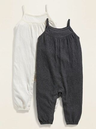 Crinkle-Jersey Sleeveless One-Piece 2-Pack for Baby | Old Navy (US)