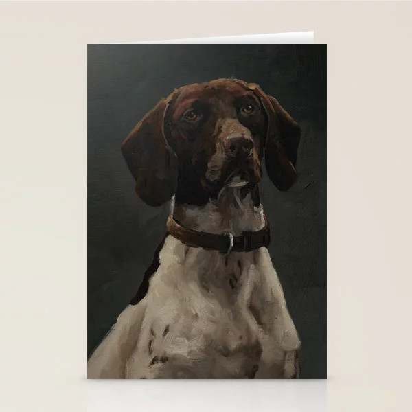 bird dog portrait Stationery Cards | Society6