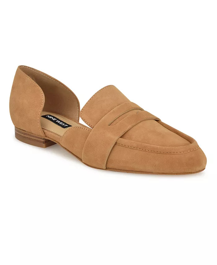 Nine West Women's Gorel D'Orsay Pointy Toe Dress Flat Loafers - Macy's | Macy's