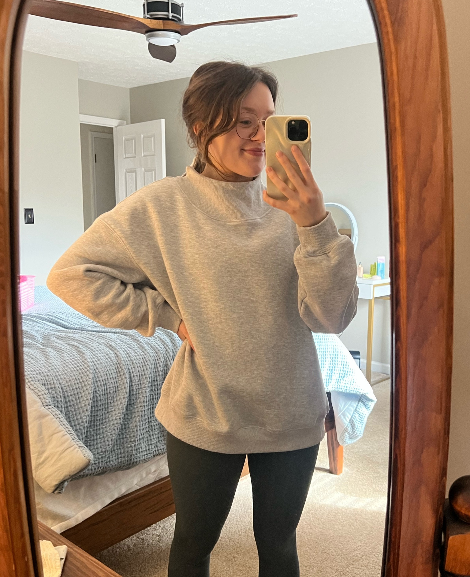 cute affordable mockneck! 
I took a medium

#LTKfindsunder50