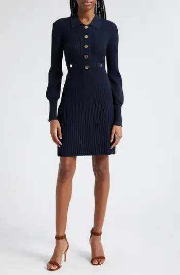 Lauper Variegated Rib Long Sleeve Knit Dress | Nordstrom