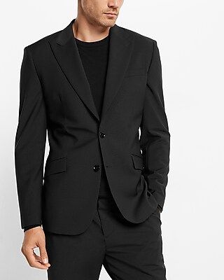 Slim Black Modern Tech Suit Jacket | Express