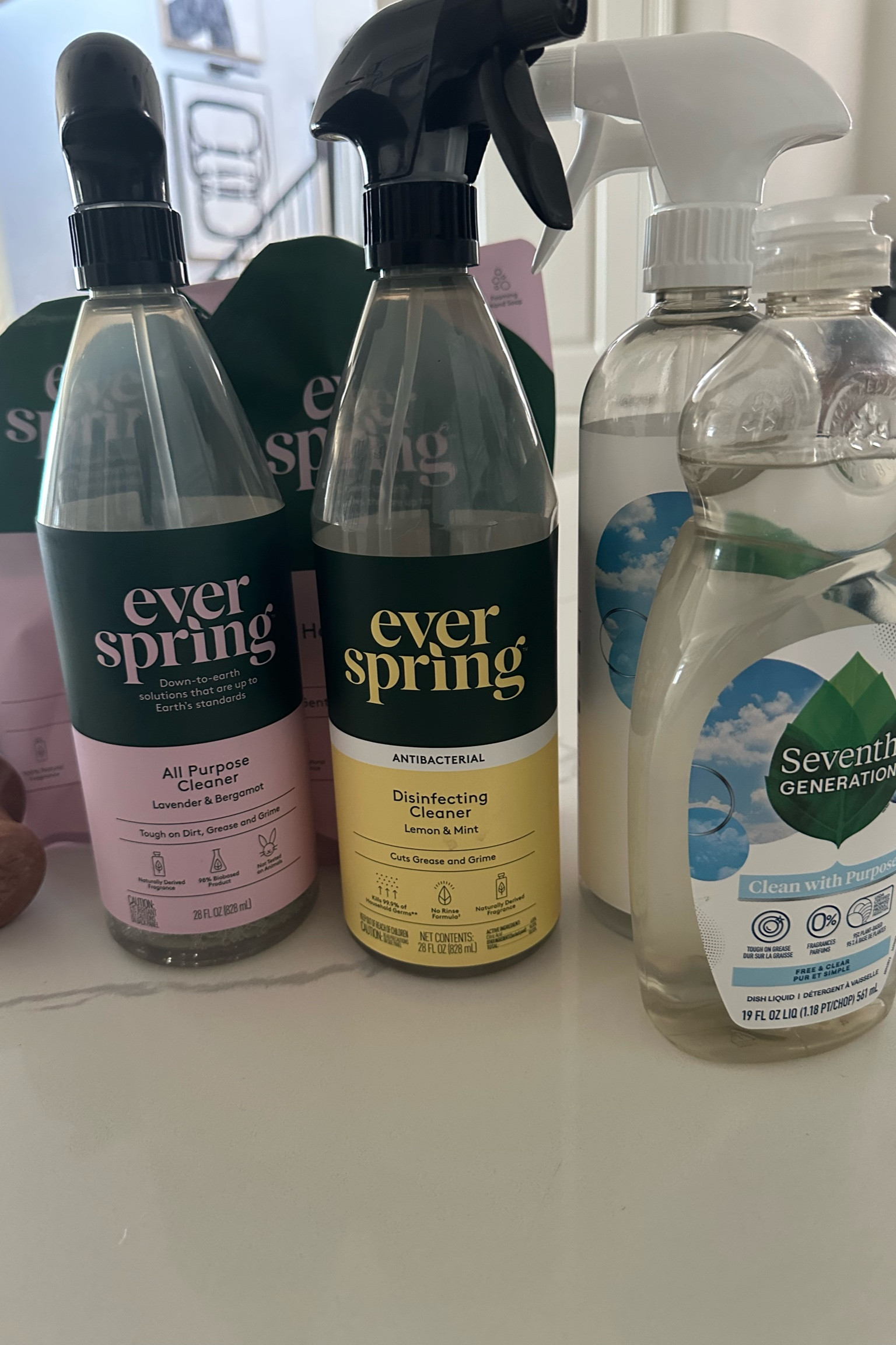 Spring Cleaning: Safer cleaning supplies. 

TheJalesaNicole, clean household supplies, non-toxic products

#LTKFindsUnder50 #LTKFamily #LTKHome