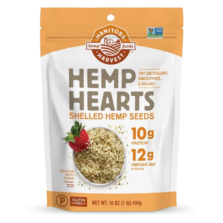 Manitoba Harvest Hemp Hearts 16 oz, Shelled Hemp Seeds, Protein, Omega 3&6, Gluten-Free | Walmart (US)