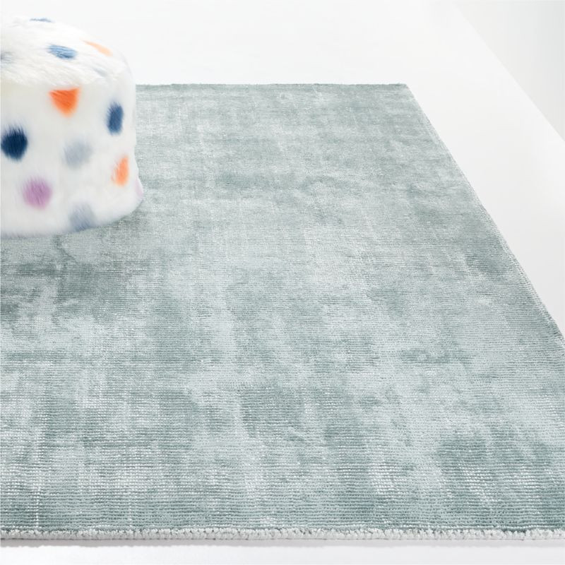 Light Blue Patina Rug | Crate & Kids | Crate & Barrel