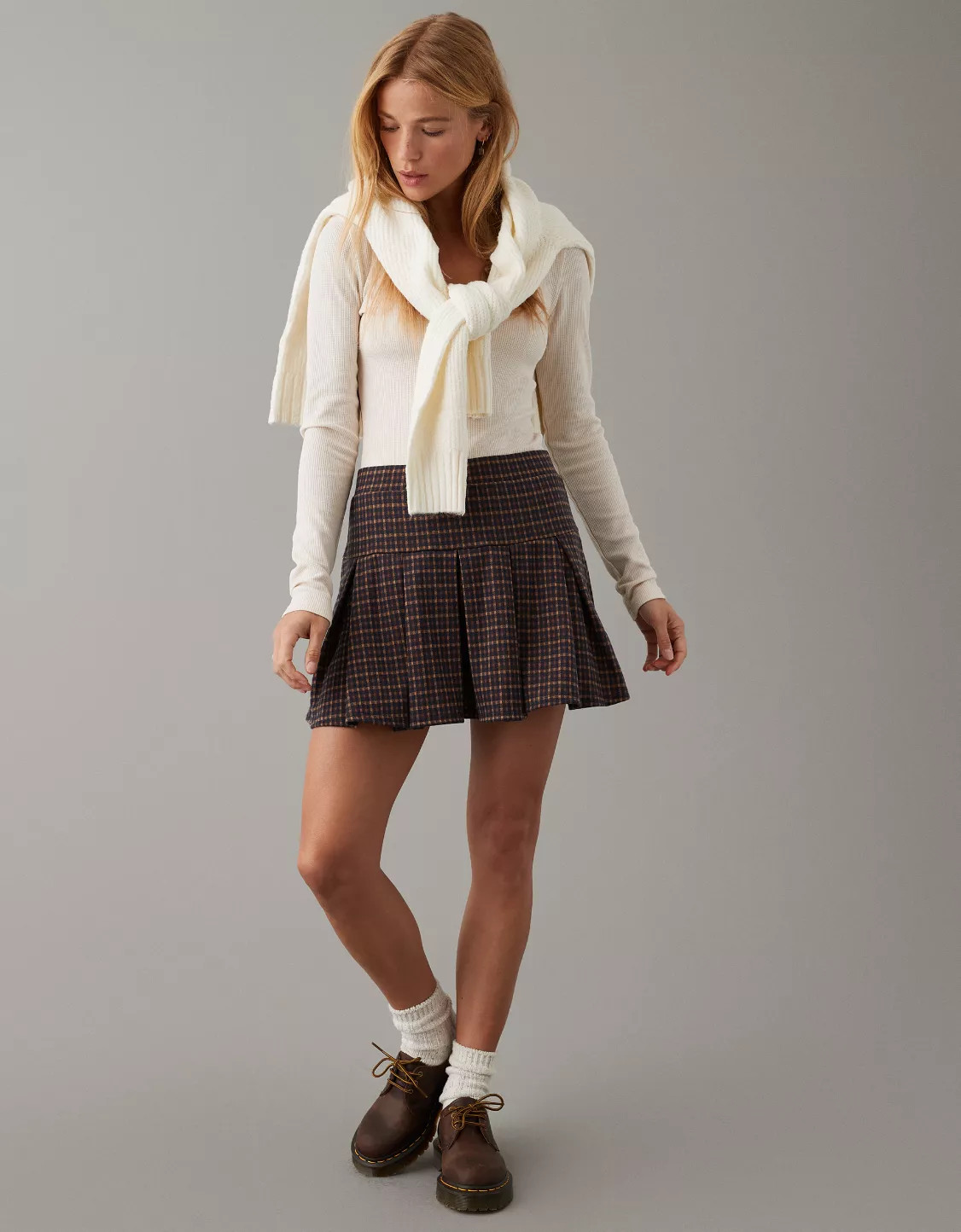 AE Pleated It Knit Skort | American Eagle Outfitters (US & CA)
