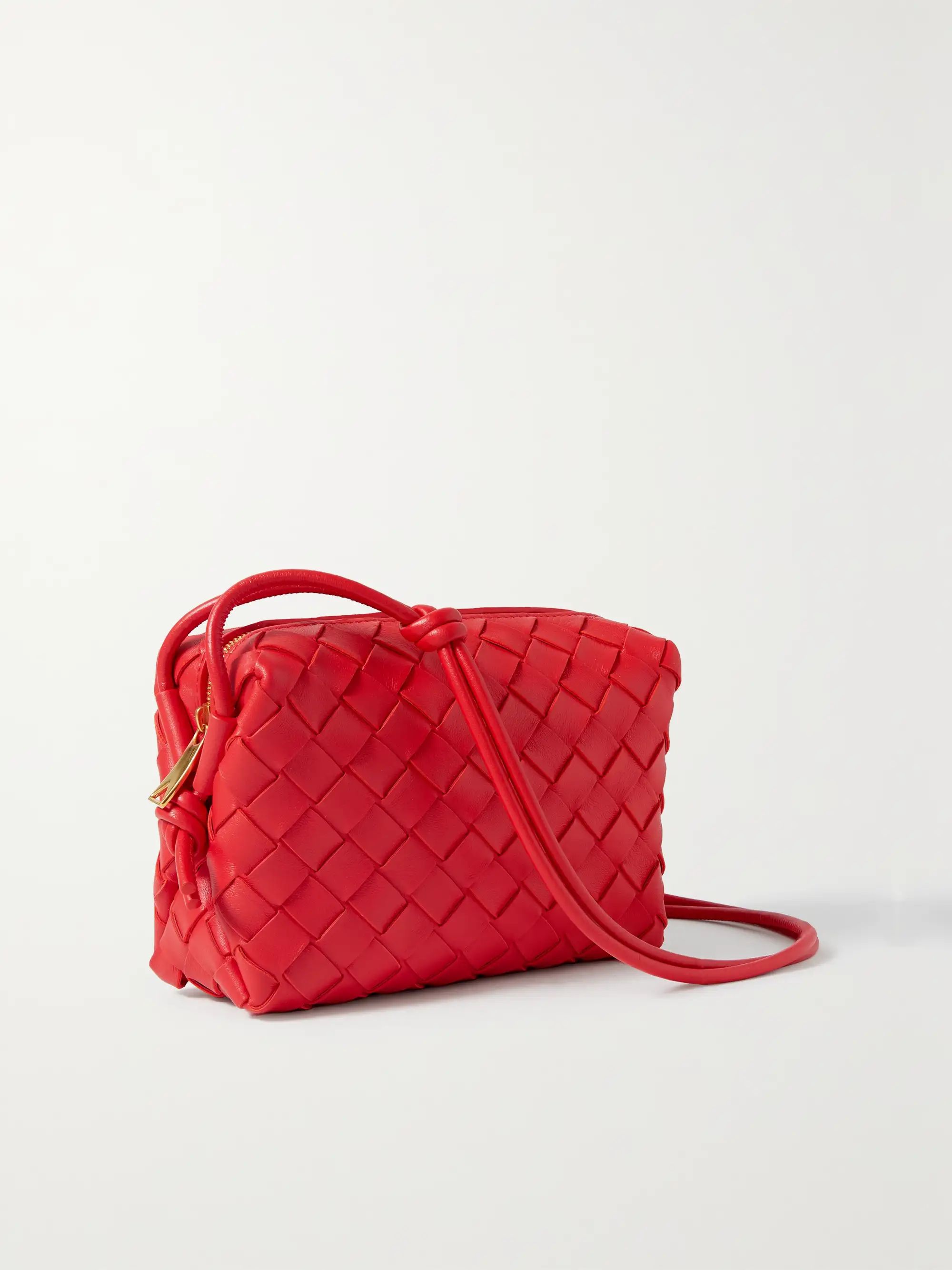 BOTTEGA VENETA Loop mini intrecciato leather shoulder bag | NET-A-PORTER | NET-A-PORTER (UK & EU)