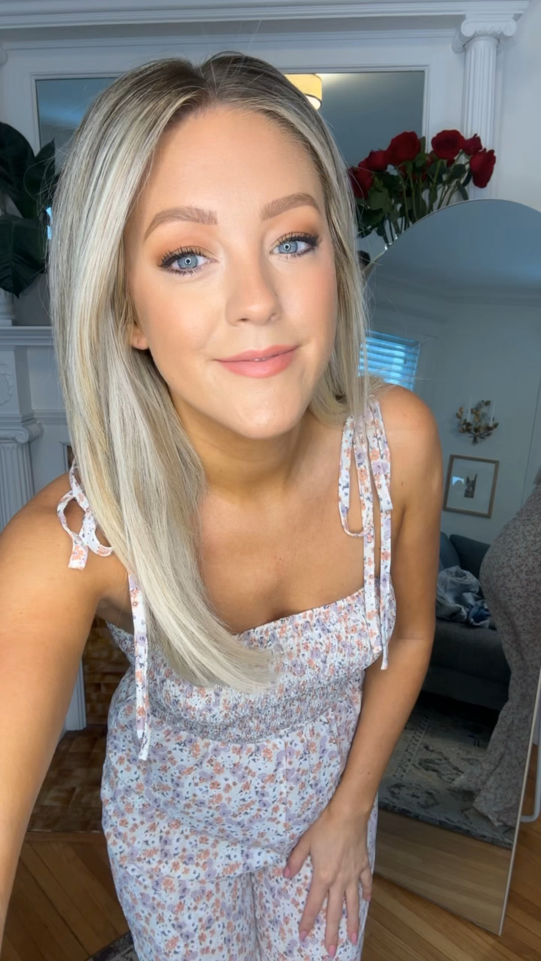 GRWM for Church! 
I have this romper in 3 prints and I love it so much, so fun & super cute 🌸 

wearing size: Small

#LTKStyleTip #LTKFindsUnder100 #LTKSaleAlert