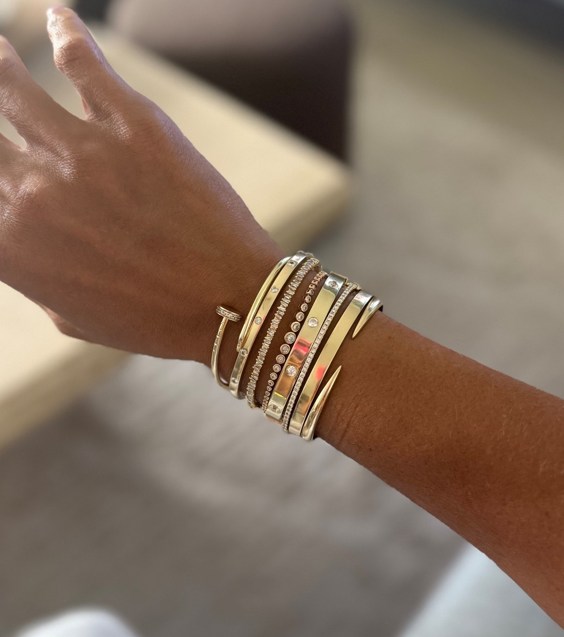 Ep fine jewelry for the nail and thicker diamond bangle 