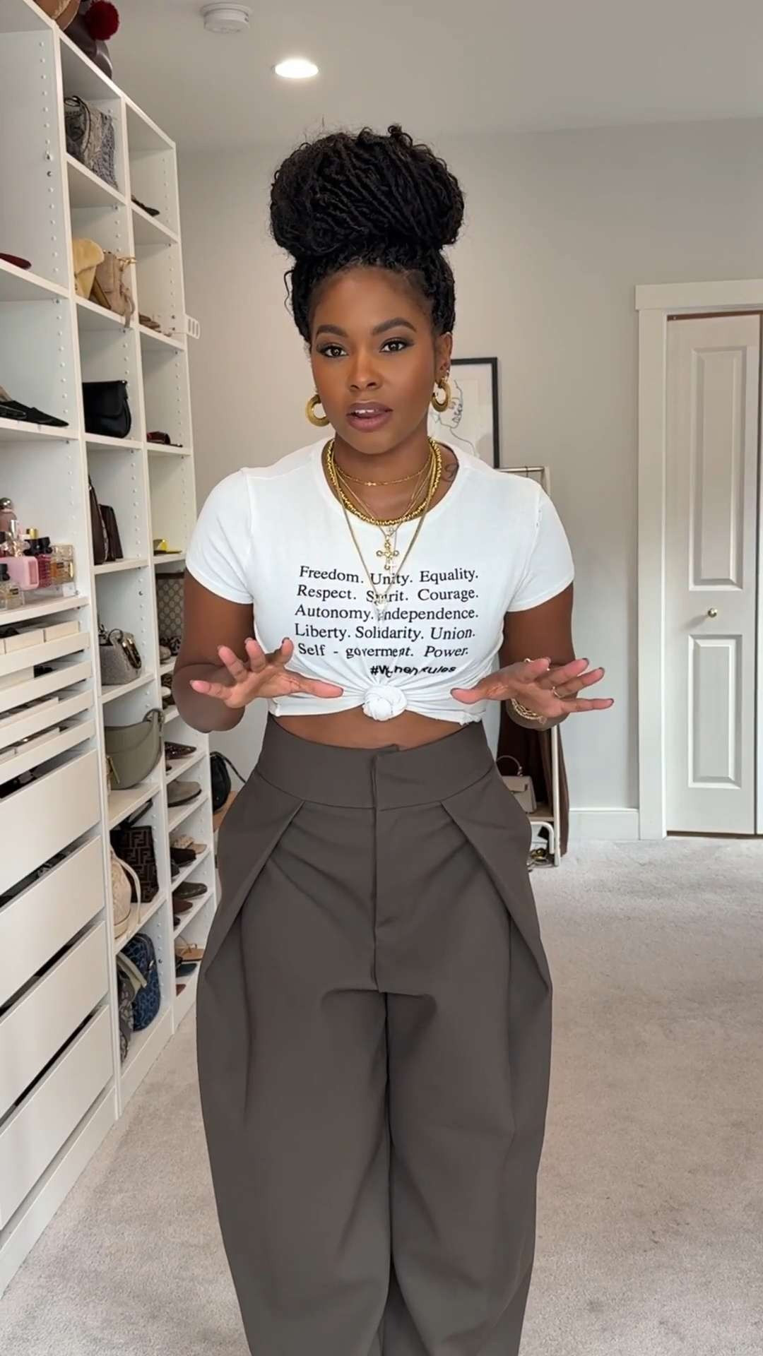 LOVED these pants
top: old - tried to find similar
pants: M
 

 

#LTKMidsize #LTKStyleTip #LTKShoeCrush