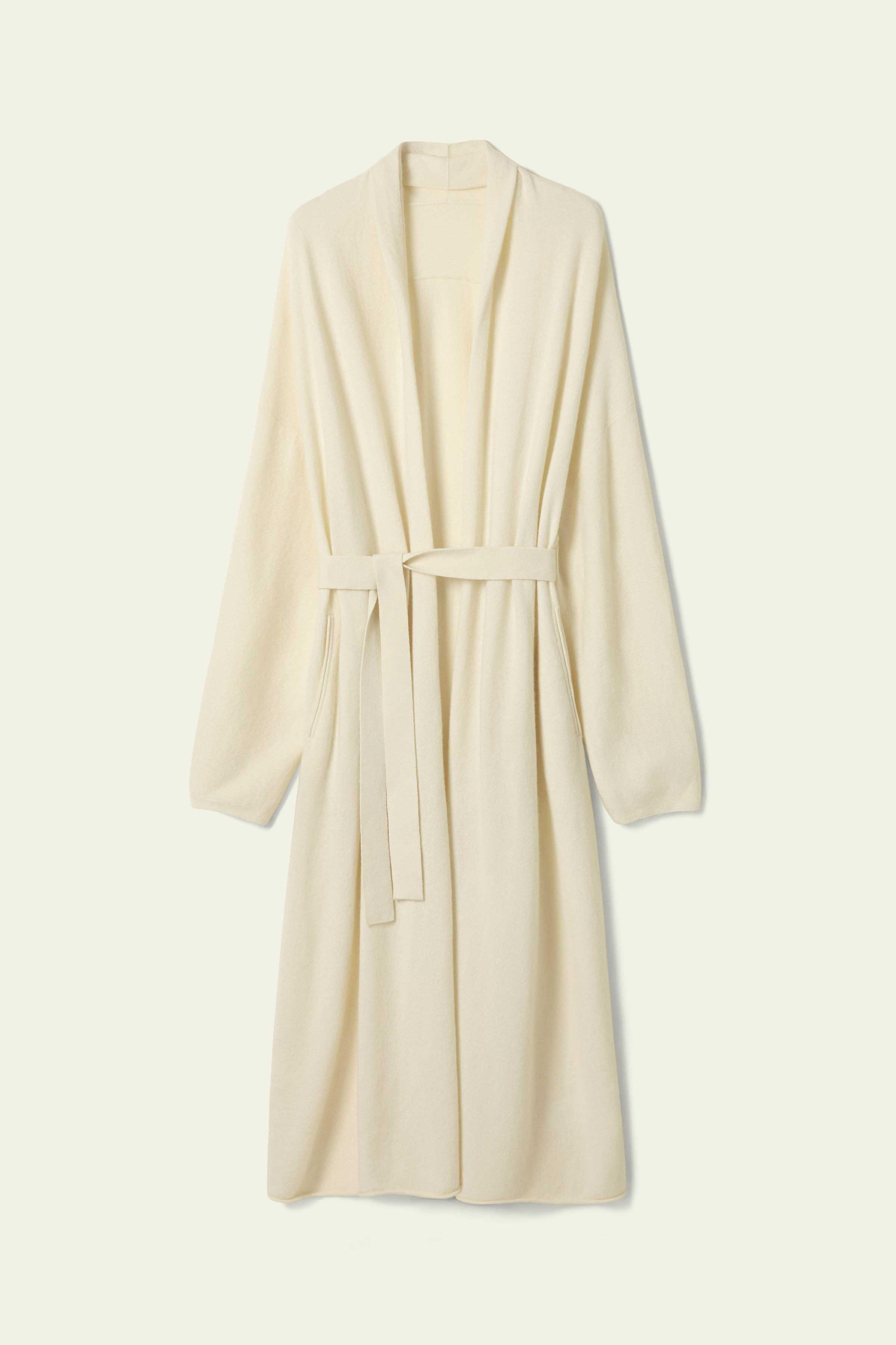 Calf-length cashmere cardigan | LILYSILK