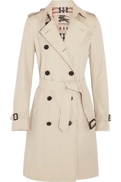 The Kensington Long cotton-gabardine trench coat | NET-A-PORTER (UK & EU)