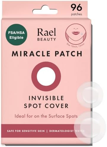 Rael Miracle Invisible Spot Cover - Absorbing Cover, Hydrocolloid Patch, Korean Skin Care, Facial... | Amazon (CA)