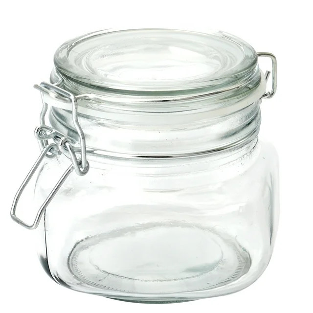 Mainstays Kitchen Storage 17-Ounce Clear Glass Lock Lid Jar - Walmart.com | Walmart (US)
