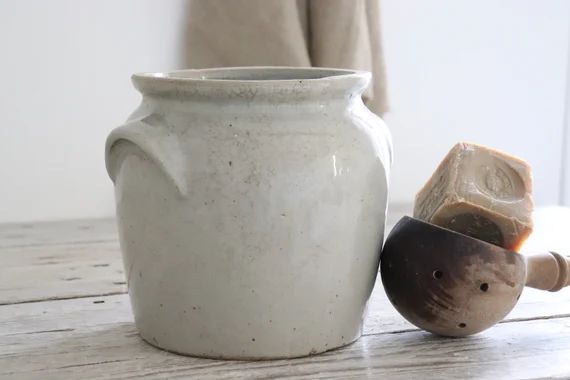 French Grey Glazed Stoneware Confit Pot. | Etsy | Etsy (US)