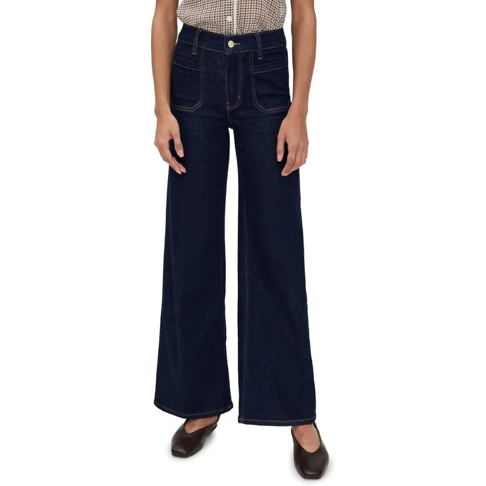 Frame Women's Le Slim Palazzo Modernist Pocket Jean, Rinse | Shop Simon