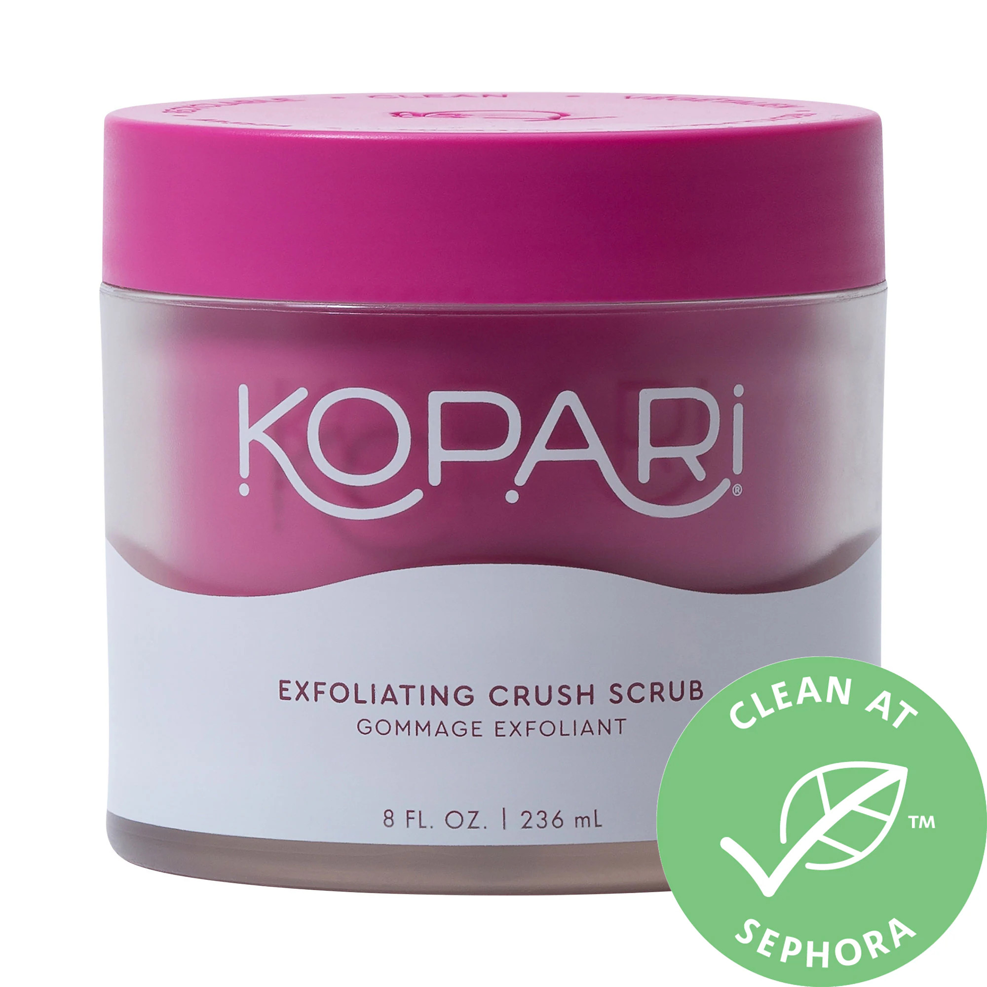 Kopari Exfoliating Crush Scrub with Brown Sugar, Coconut Oil & Fine Tahitian Coconut Shells 8 oz/ 23 | Sephora (US)