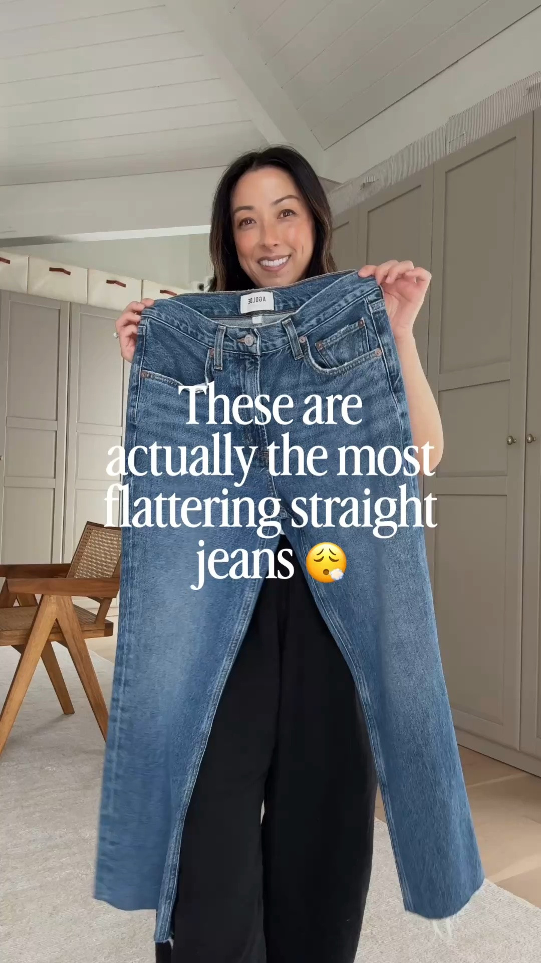 The most flattering straight leg jeans. These are the closest to my body. Mid to high rise so think these could work for most. Stunning wash. Had to cut the hems. 

Everlane tank xs
Gap sweater petite small
AGOLDE Valen jeans 25 - cut hems
Alex Mill
Jacket xs
Madewell Flats 5.5 - old
Mansur Gavriel tote
Dorsey James necklace 15”
Dorsey Cecilia earrings 3.4
Celine sunglasses

#LTKOver40 #LTKmomlife #LTKPetite