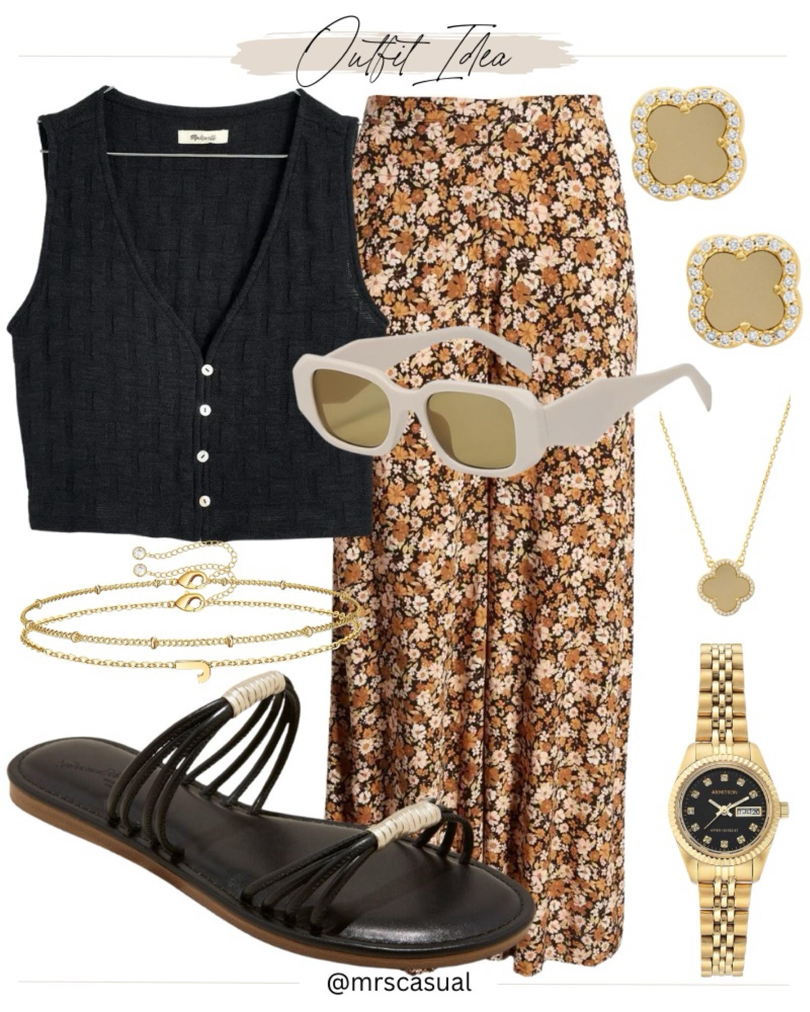 Floral wide leg pants outfit idea for summer 

#LTKStyleTip #LTKFindsUnder100 #LTKxNSale